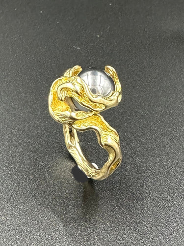 Bague GILBERT ALBERT - Bague Multi-billes Or 58 Facettes