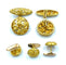 Boutons de manchette Boutons de manchette Art Nouveau or jaune 58 Facettes