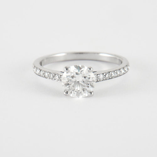 Bague 53 Bague en Or Blanc & diamants 58 Facettes