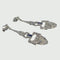 Boucles d'oreilles Boucles d'oreilles style Art Déco Platine Diamants 58 Facettes Q687A