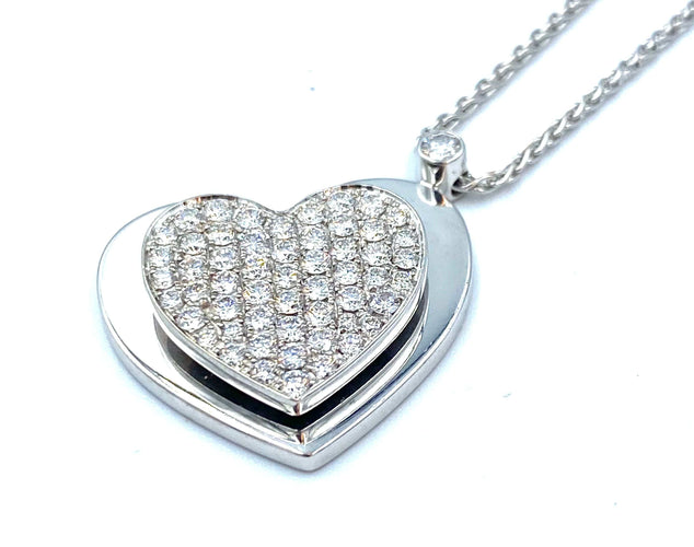 Collier PIAGET. Collier or blanc et diamants 58 Facettes