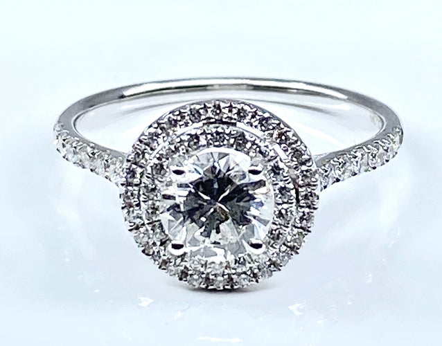 Bague 52 Bague diamants couleur G 58 Facettes AB254