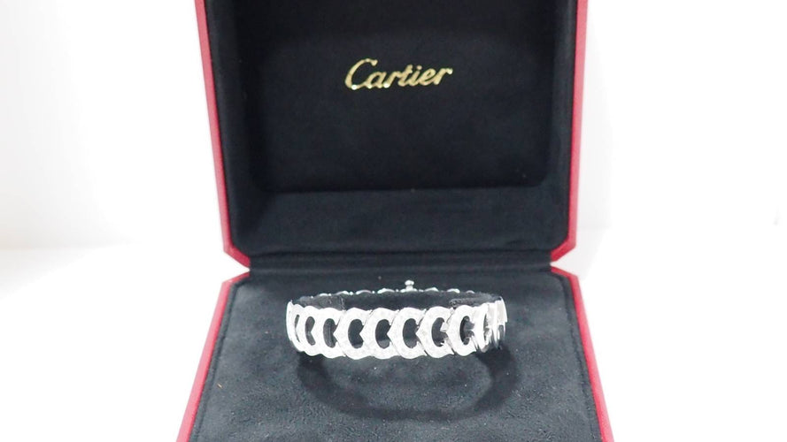 Bracelet Cartier - Bracelet Collection C, Or blanc, diamants 58 Facettes 32211