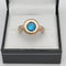 Bague 52 Bague vintage Topaze bleu suisse 58 Facettes