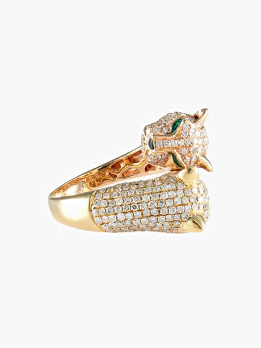 Bague 52 Bague Panthères Diamants 58 Facettes