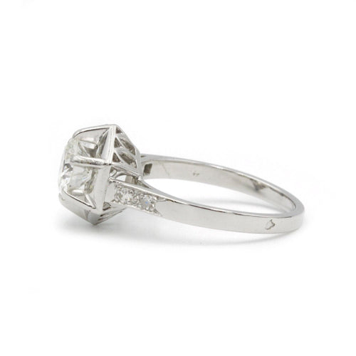 Bague Solitaire Platine et Diamant 1.10ct 58 Facettes 220267R