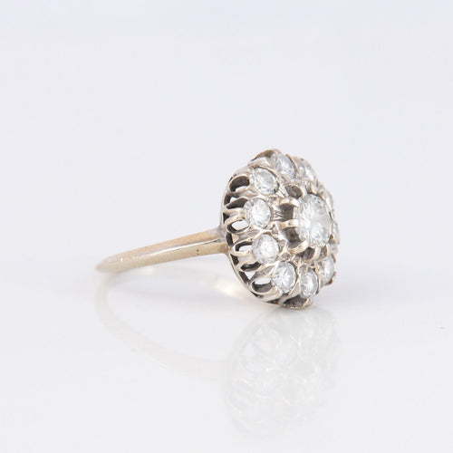 Bague 53 Bague Marguerite Diamants 58 Facettes