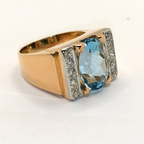 Bague 53 Bague Tank Topaze 58 Facettes 994