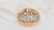 Bague 52 Bague Tank années 40 or jaune et diamants 58 Facettes 28393
