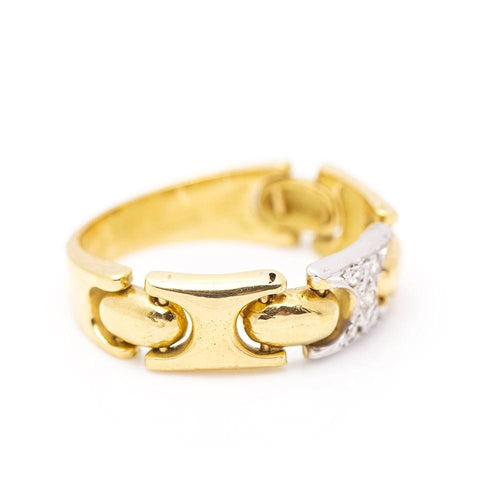 Bague 53.5 Bague Articulée 2 Ors Diamants 58 Facettes D359897JC