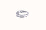 Bague 54 Demi alliance or blanc et diamants baguettes 58 Facettes RA-467/2