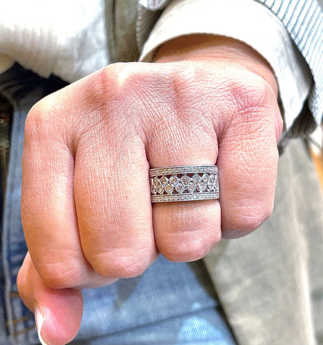 Bague Bague bulles de Diamants Platine 58 Facettes