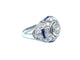 Bague Bague Art-Deco, diamants et saphirs calibrés 58 Facettes