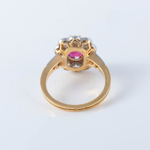 Bague 55 Bague or, platine et rubis 58 Facettes