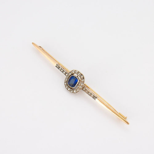 Broche BROCHE SAPHIR, DIAMANTS 58 Facettes