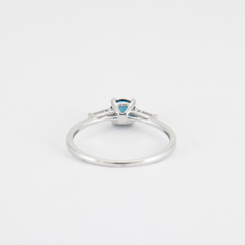 Bague 54 Bague topaze blue London, diamants 58 Facettes