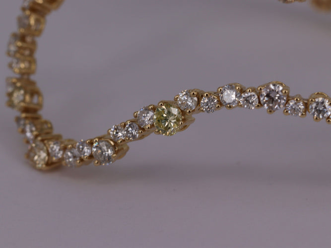 Bracelet Bracelet Or jaune Diamants 58 Facettes P690