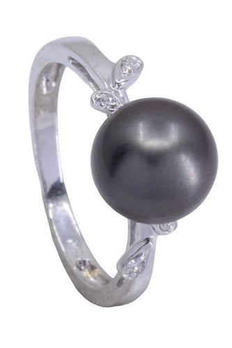 Bague 55 BAGUE PERLE DE TAHITI ET DIAMANTS 58 Facettes 071291