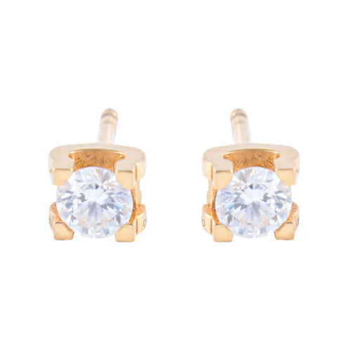 Boucles d'oreilles CARTIER - Clous d'oreilles 58 Facettes