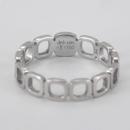 Bague 54 DINH VAN - Bague motifs carrés Diamants 58 Facettes