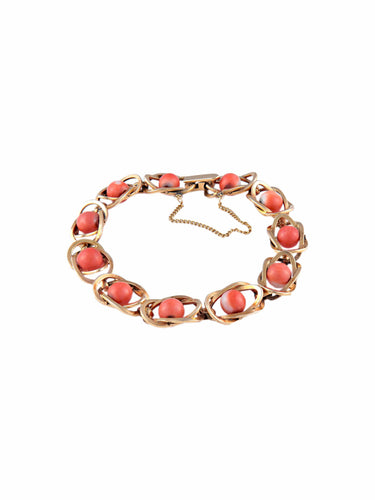 Bracelet Bracelet Or et Corail 58 Facettes