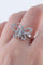 Bague Bague Or Blanc, Forme Papillon Pavage en diamants 58 Facettes