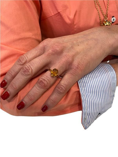 Bague BAGUE MODERNE CITRINE 58 Facettes 046161