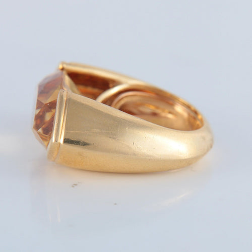 Bague 52 POIRAY - Bague en or et citrine 58 Facettes