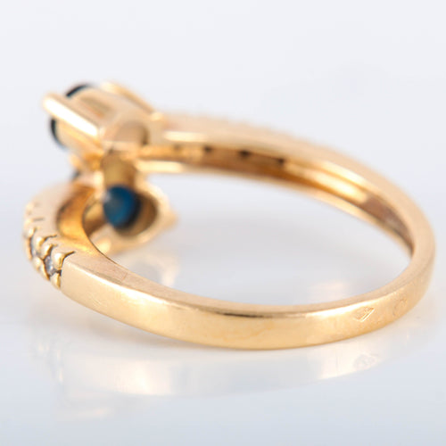 Bague 52 Bague Toi & Moi Saphirs Diamants 58 Facettes JE443