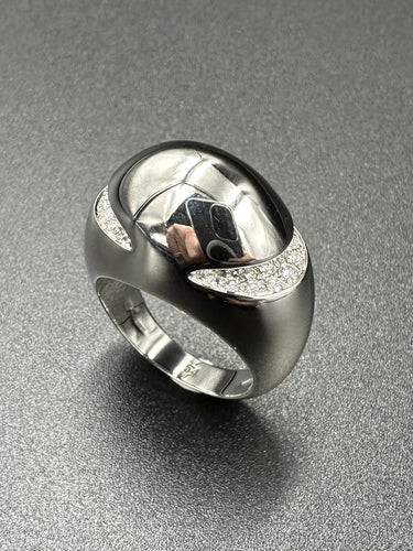 Bague 54 BVLGARI - Bague Or blanc Diamants 58 Facettes