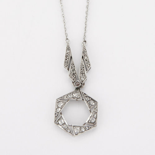 Collier Collier en platine, diamant 58 Facettes
