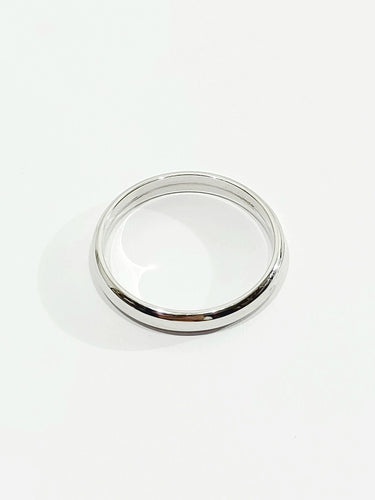 Bague 58 Alliance Homme Or Blanc 58 Facettes 2850/1