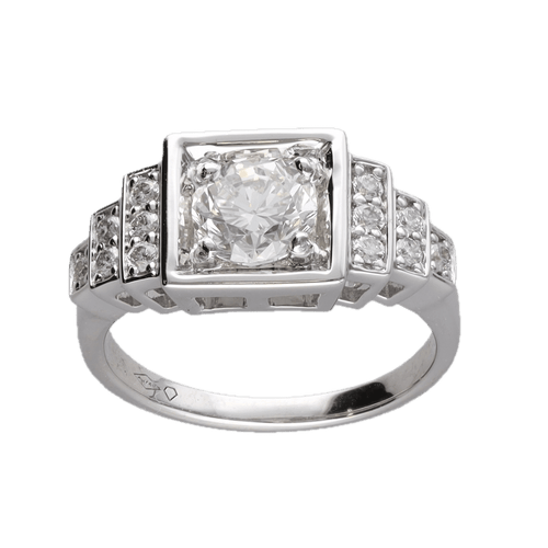 Bague Bague Solitaire diamant 1,00 Cts 58 Facettes