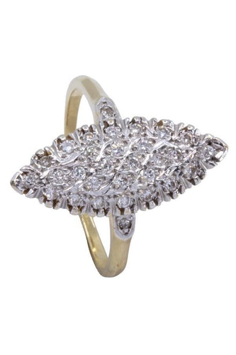Bague 59 BAGUE MARQUISE DIAMANTS 58 Facettes 070371