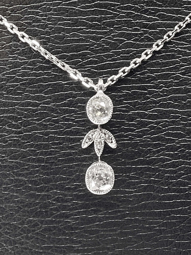 Pendentif Pendentif Or blanc Diamants 58 Facettes AB245