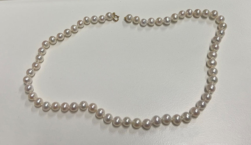 Collier Collier Or Jaune avec Perles de culture Blanches 58 Facettes 20400000437