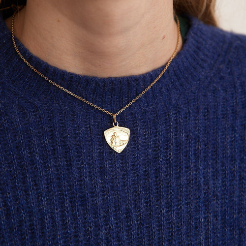 Pendentif Médaille romantique, époque Art Nouveau 58 Facettes