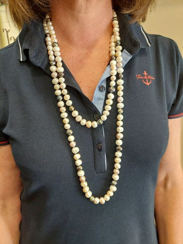 Collier SAUTOIR PERLES BAROQUES 58 Facettes 066011