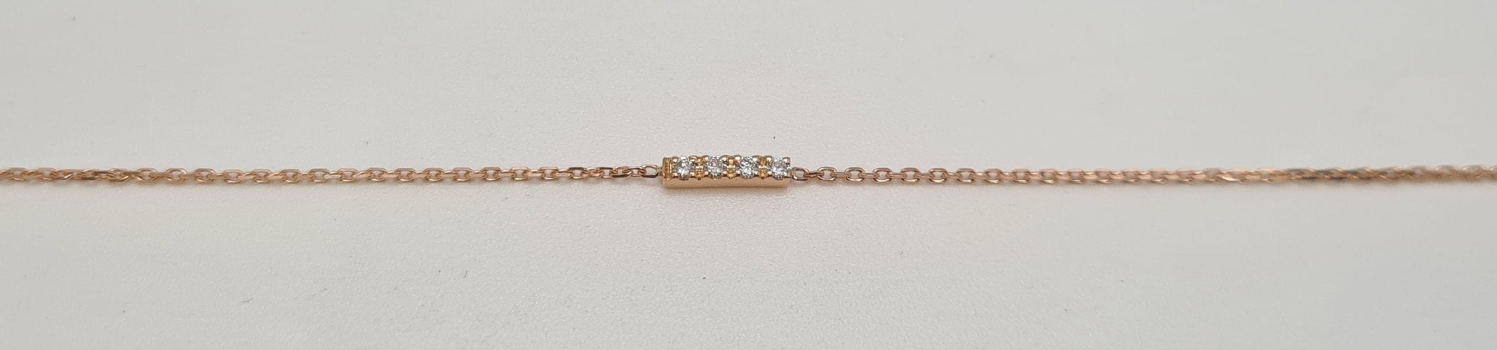 Bracelet Bracelet en Or rose, diamants 58 Facettes