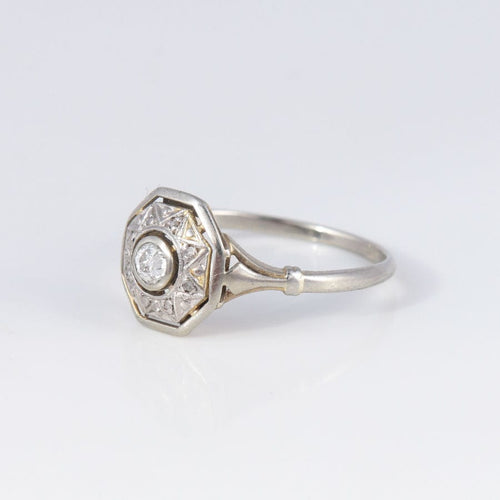 Bague Bague de fiançailles Art Déco or et diamant 58 Facettes