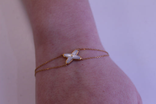 Bracelet CHAUMET - Bracelet Liens Or rose Diamant Nacre 58 Facettes 082933