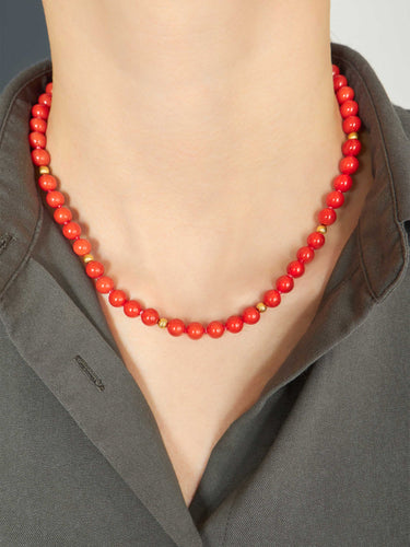 Collier Collier shoker or corail 58 Facettes