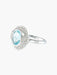 Bague 52 Bague Aigue-Marine Diamants 58 Facettes