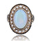 Bague 48 Bague ancienne opale perles fines émail 58 Facettes 22-493