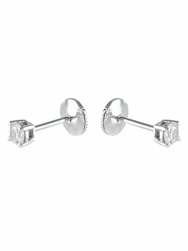 Boucles d'oreilles BOUCLES D'OREILLES DIAMANTS OR BLANC 58 Facettes