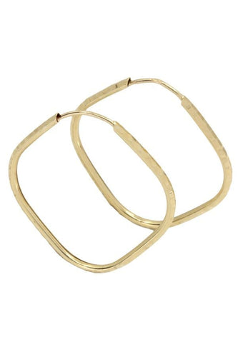 Boucles d'oreilles CRÉOLES MODERNE FACETÉES 58 Facettes 049081