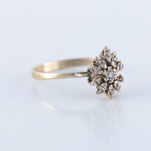 Bague 63 Bague Flocon Diamants 58 Facettes JE126