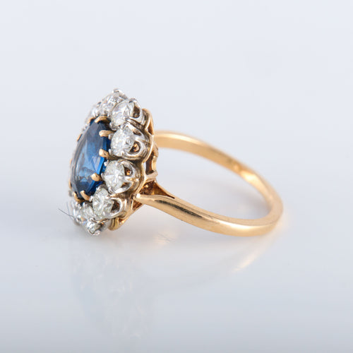 Bague 51 Bague Pompadour Saphir Diamants 58 Facettes