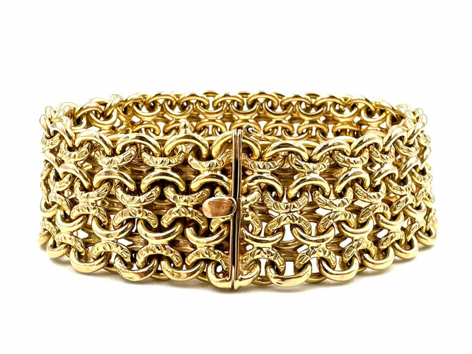 Bracelet Bracelet vintage or jaune 58 Facettes