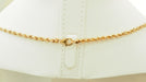 Collier 70cm Sautoir maille corde en or jaune 58 Facettes 32476